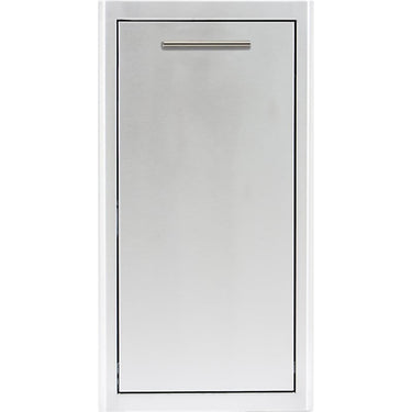 Blaze 13-Inch Narrow Roll-Out Stainless Steel Trash Bin - BLZ-TRNW-DRW-H